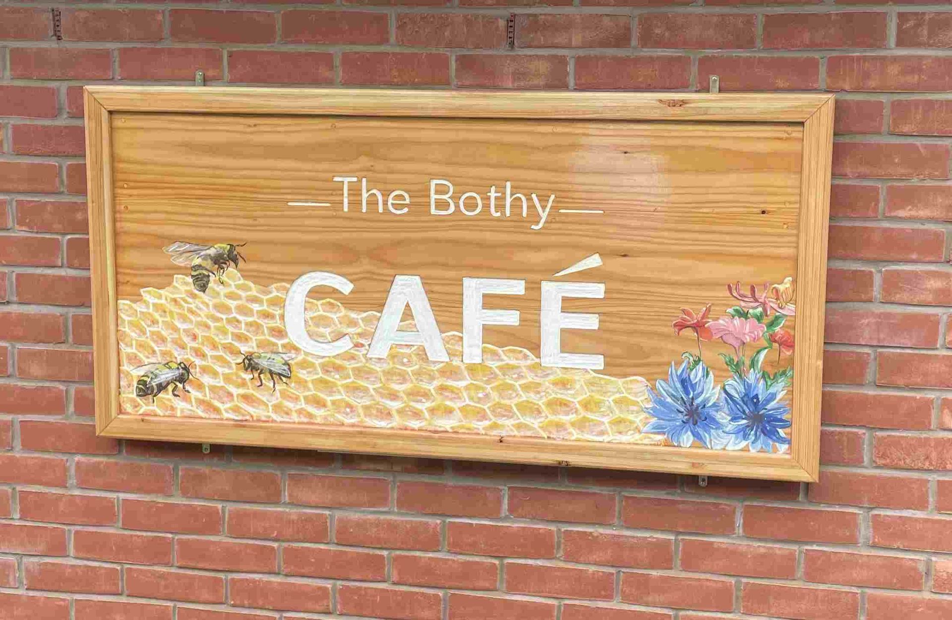 Contemporary-cafe-wooden-business-sign-illustrated-and-handmade-by-ingrained-culture