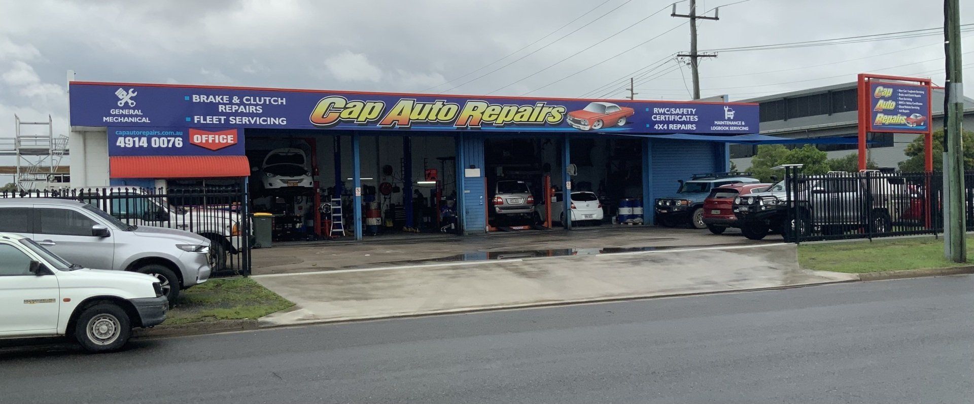 Wide Photo of Cap Auto Repairs Storefront — Auto Repair in Rockhampton, QLD