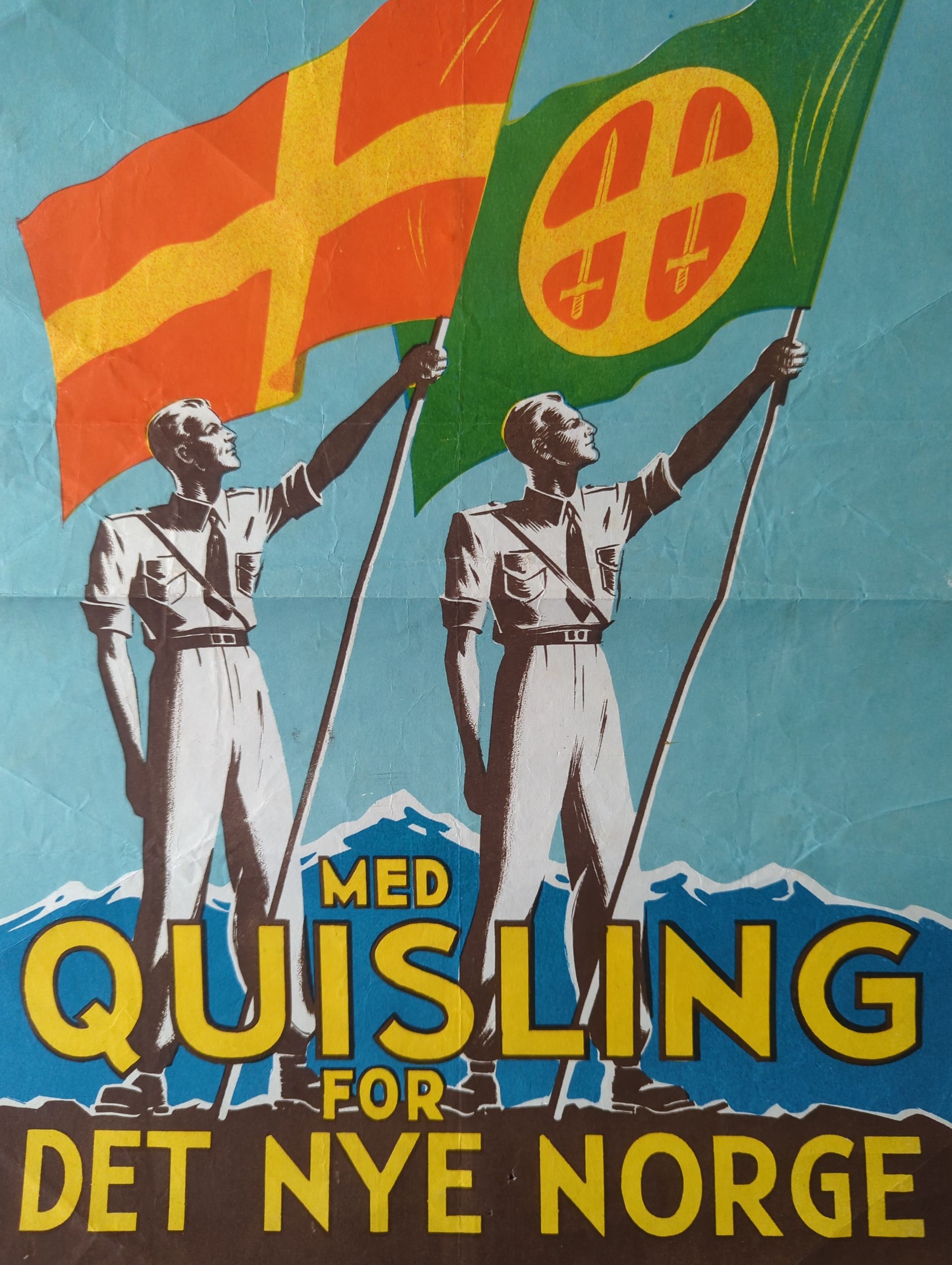 Propaganda poster nasjonal samling WW2