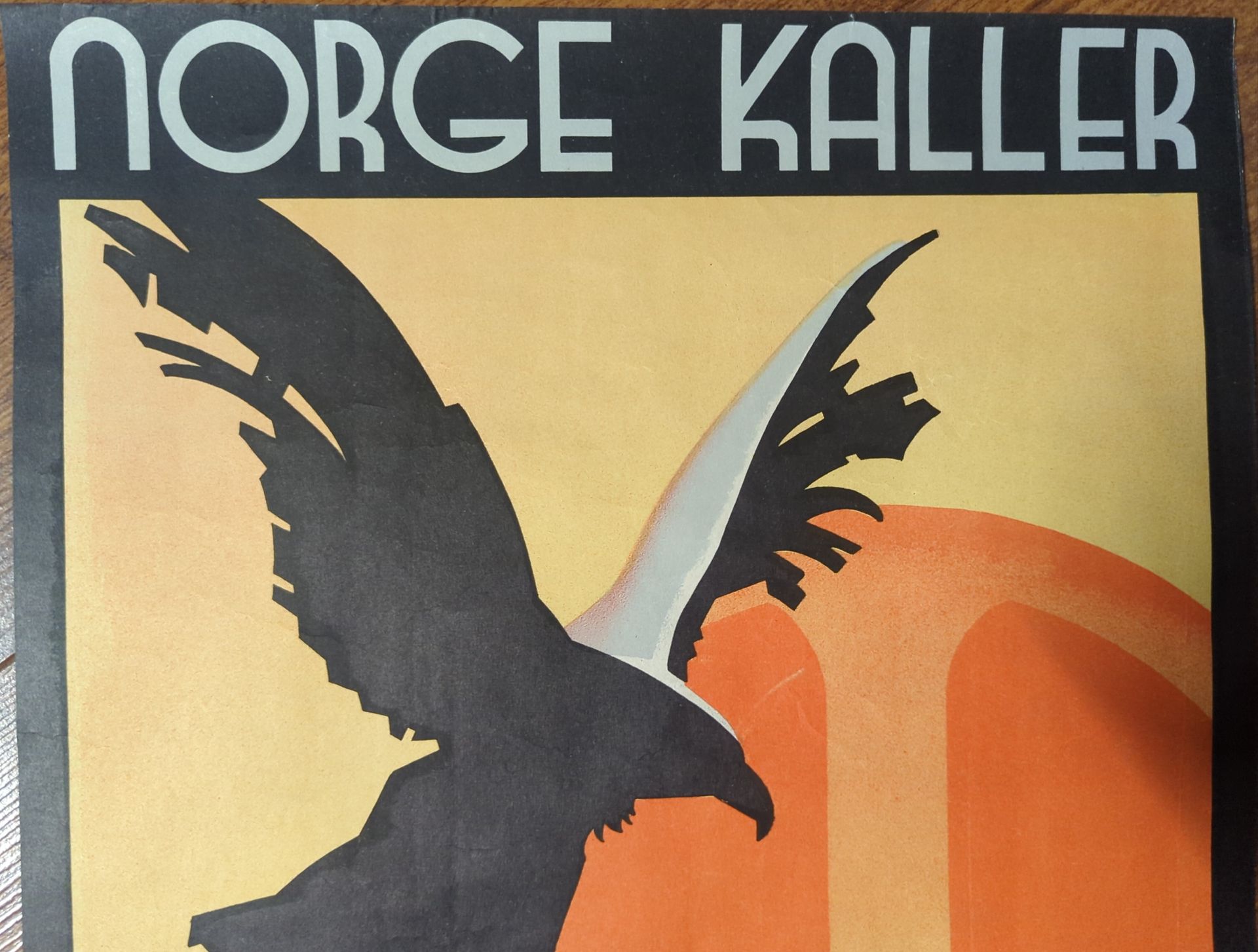 Original WWII propaganda poster “Norge kaller” (Norway, 1940–45) – authentic example – for sale