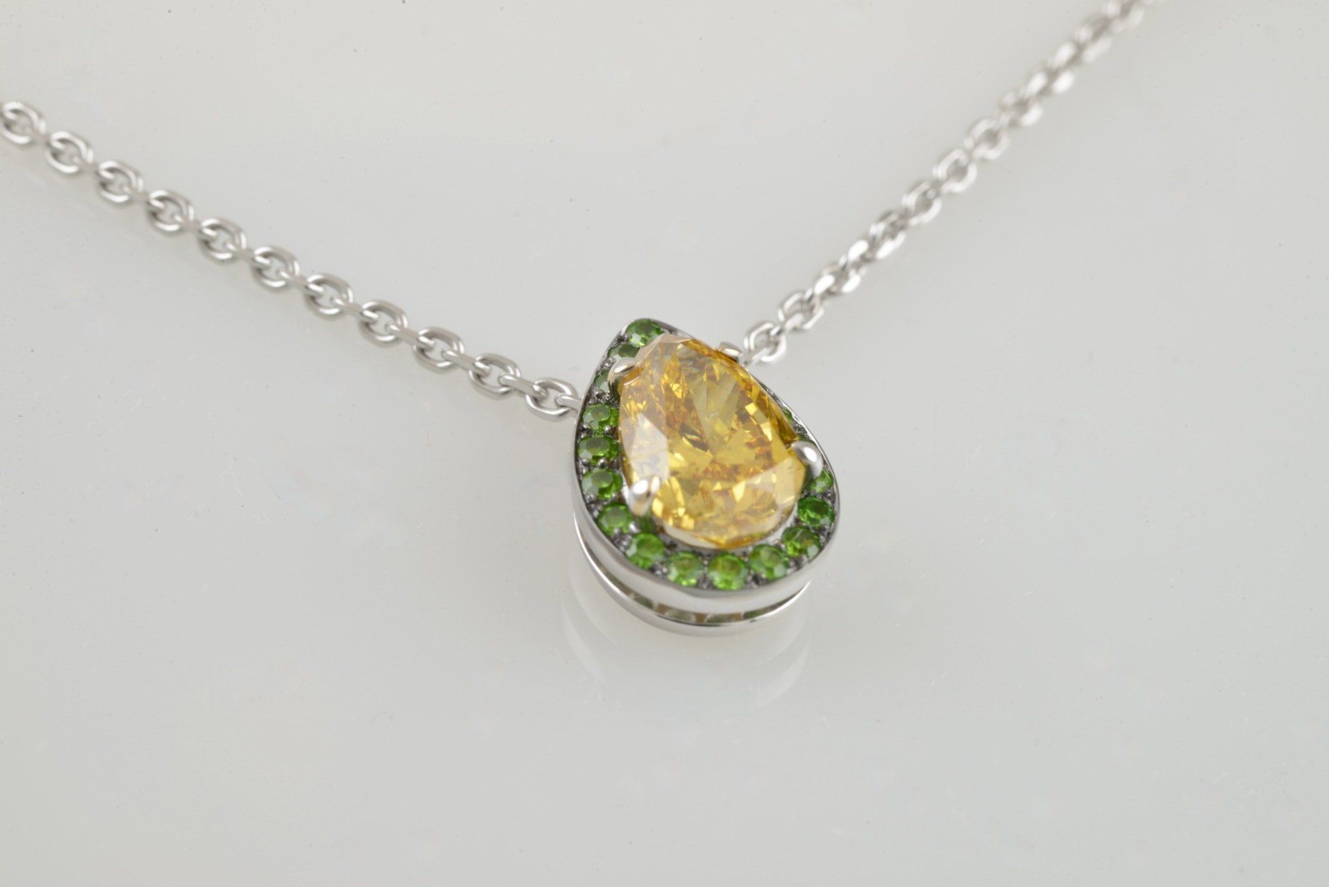 Weißgold Halskette