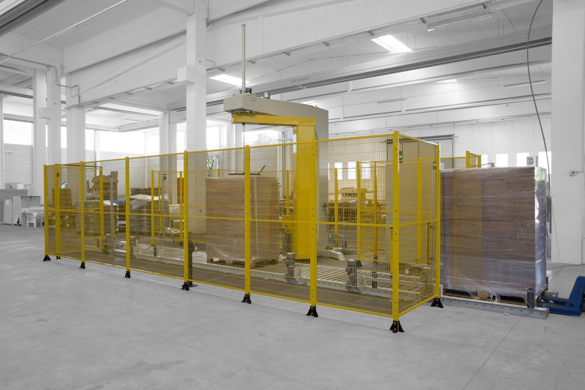 Helautomatiska pallemballeringslinjer