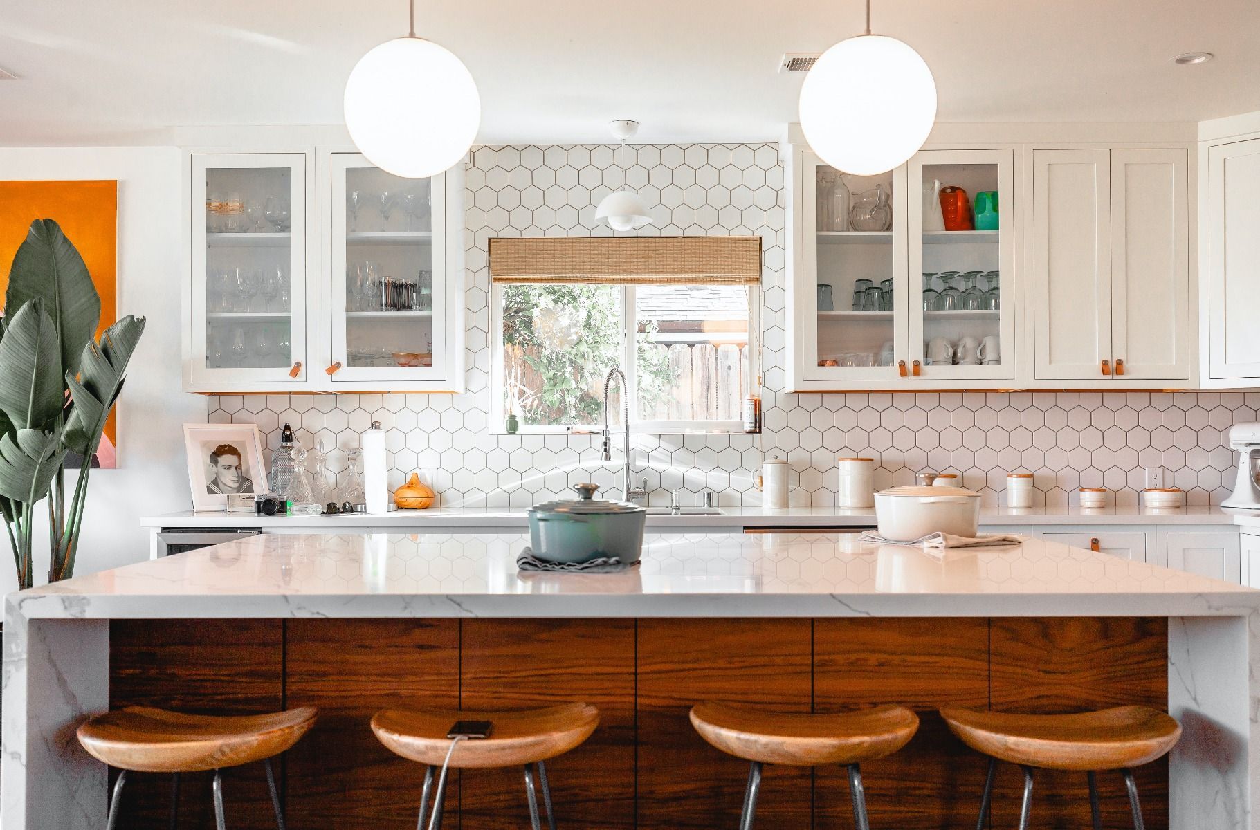 cozinha americana com banquetas