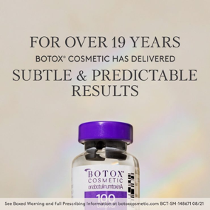 Botox cosmetic has delivered subtle and predictable results
