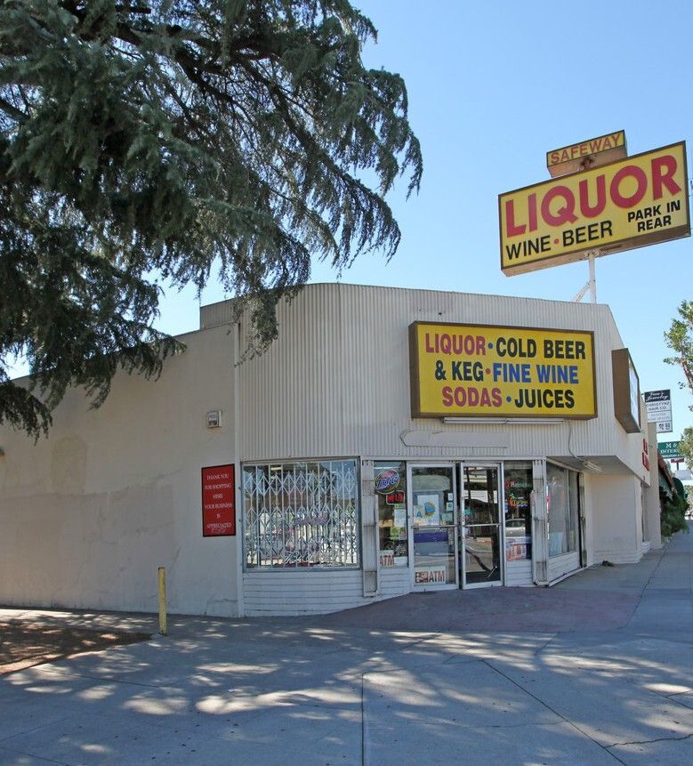 A liquor store selling liquor cold beer and keg fine wine sodas and juices