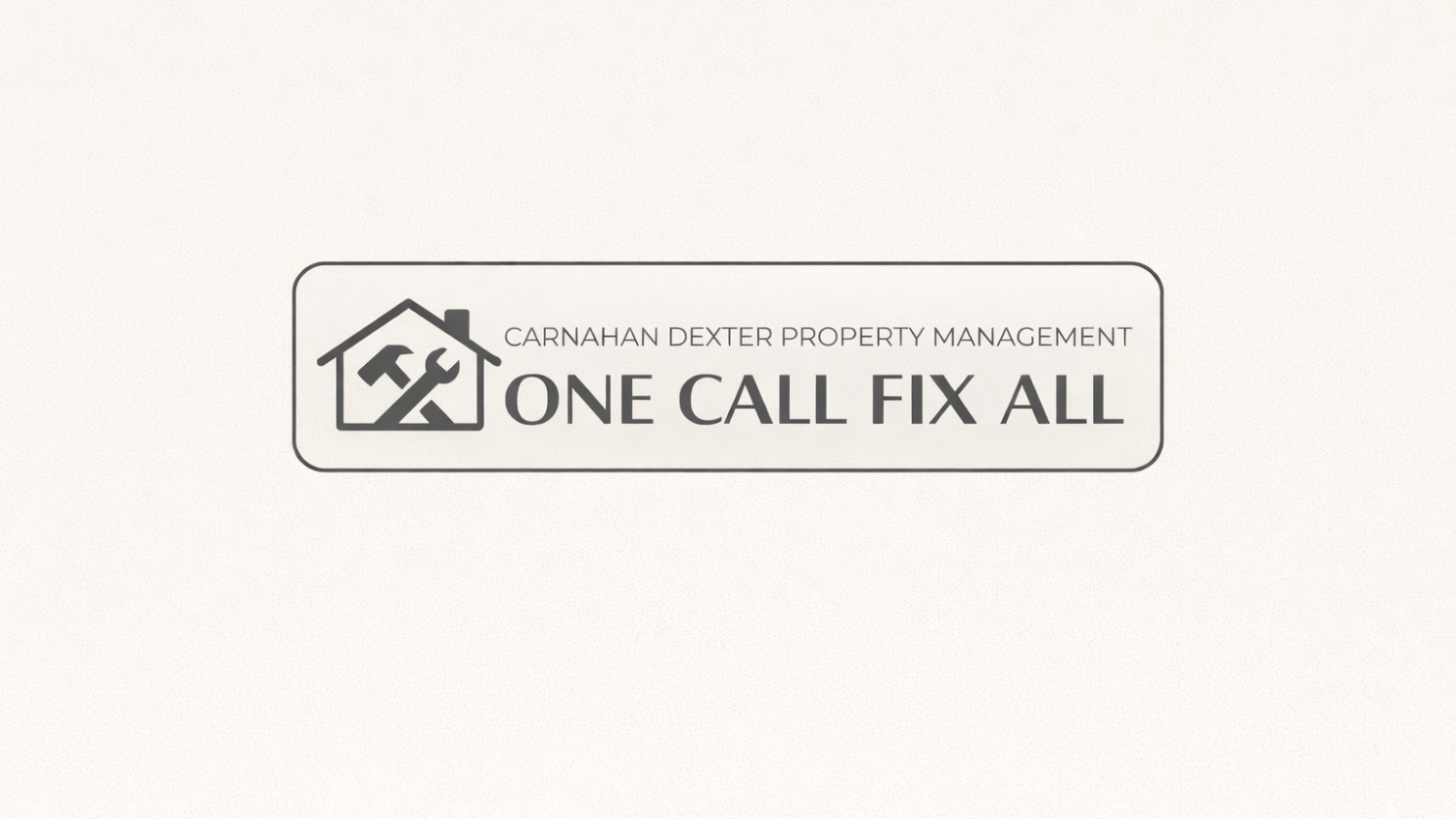 A logo for a company called one call fix all