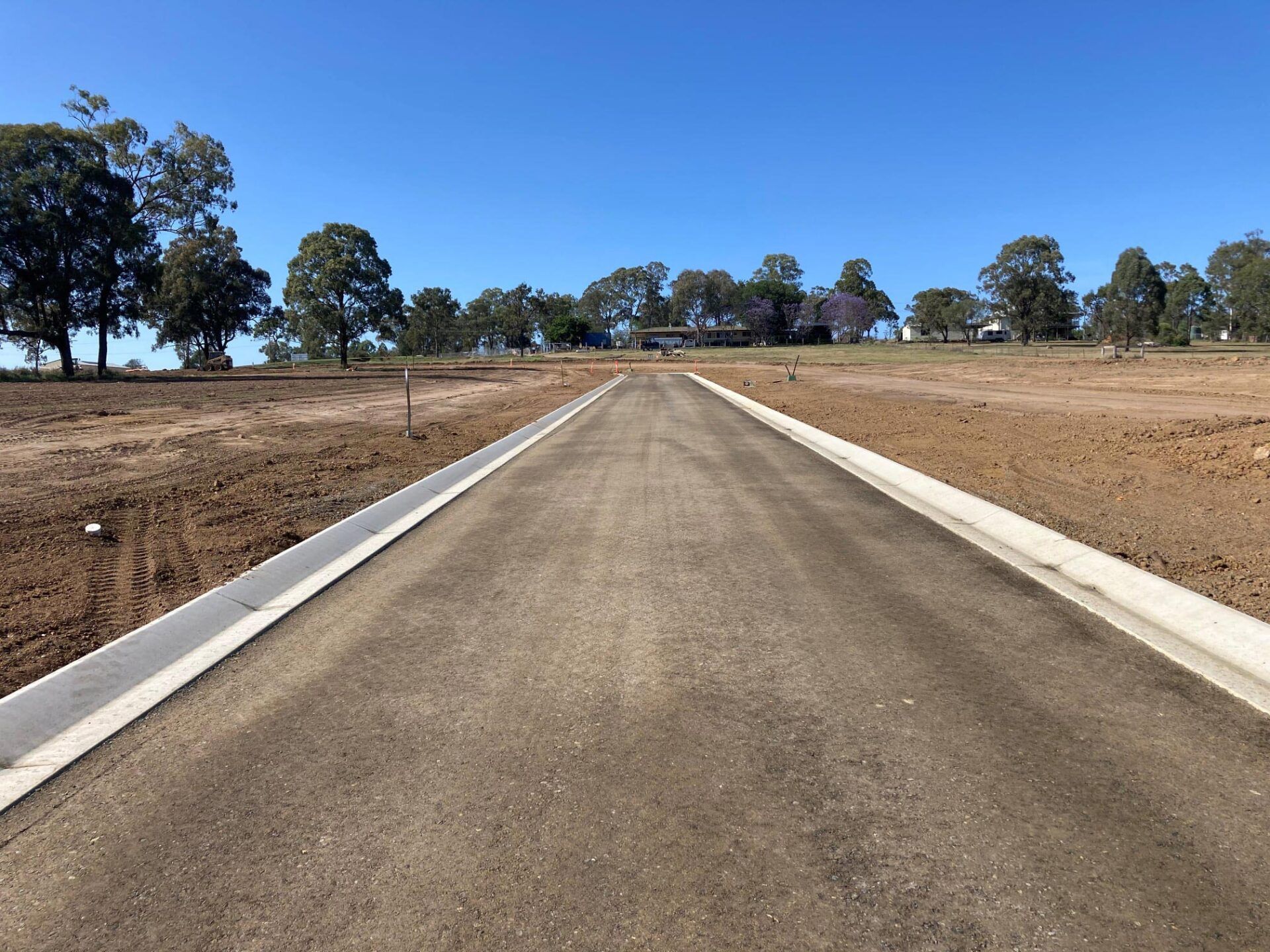 Newly built road