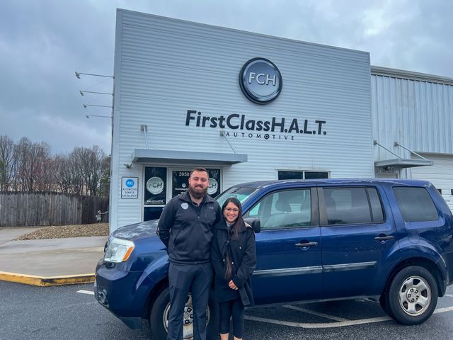 A Care Thru Cars recipient with their vehicle