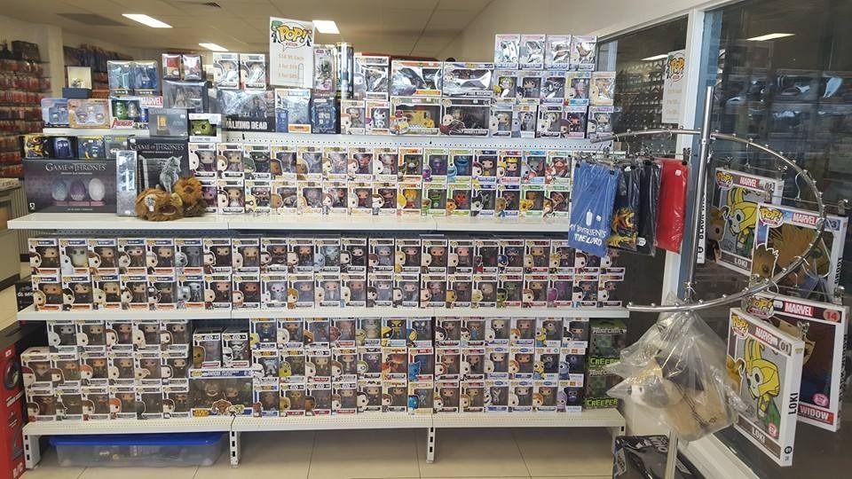 Shelves Stocked With Funko Pop Figures — Central Western Communications in Emerald, QLD