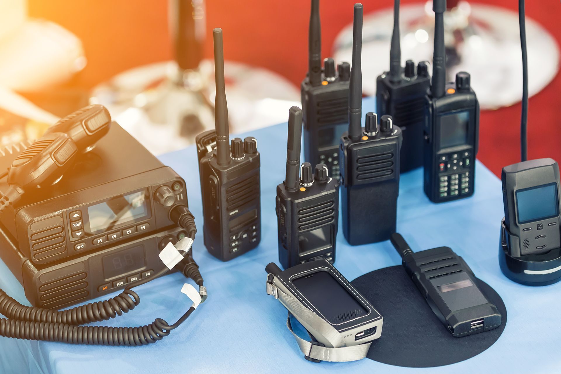Collection of Black Two-way Radios — Central Western Communications in Emerald, QLD