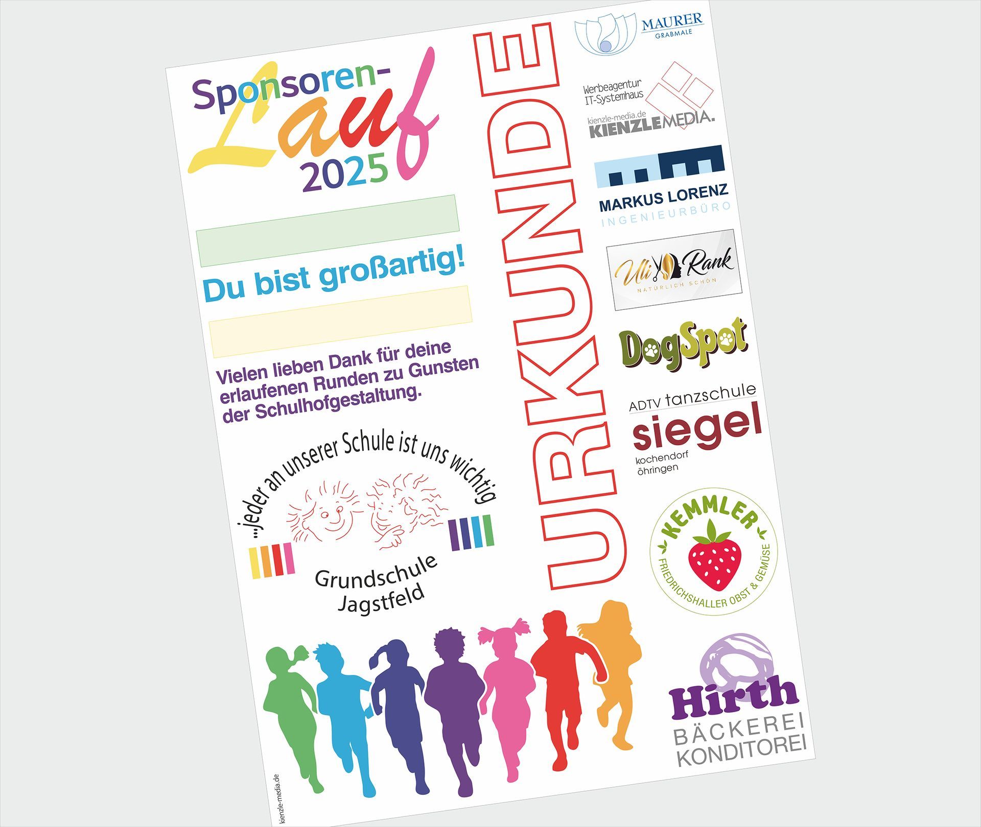 Sponsoren-Lauf 2025 Grundschule Bad Friedrichshall-Jagstfeld