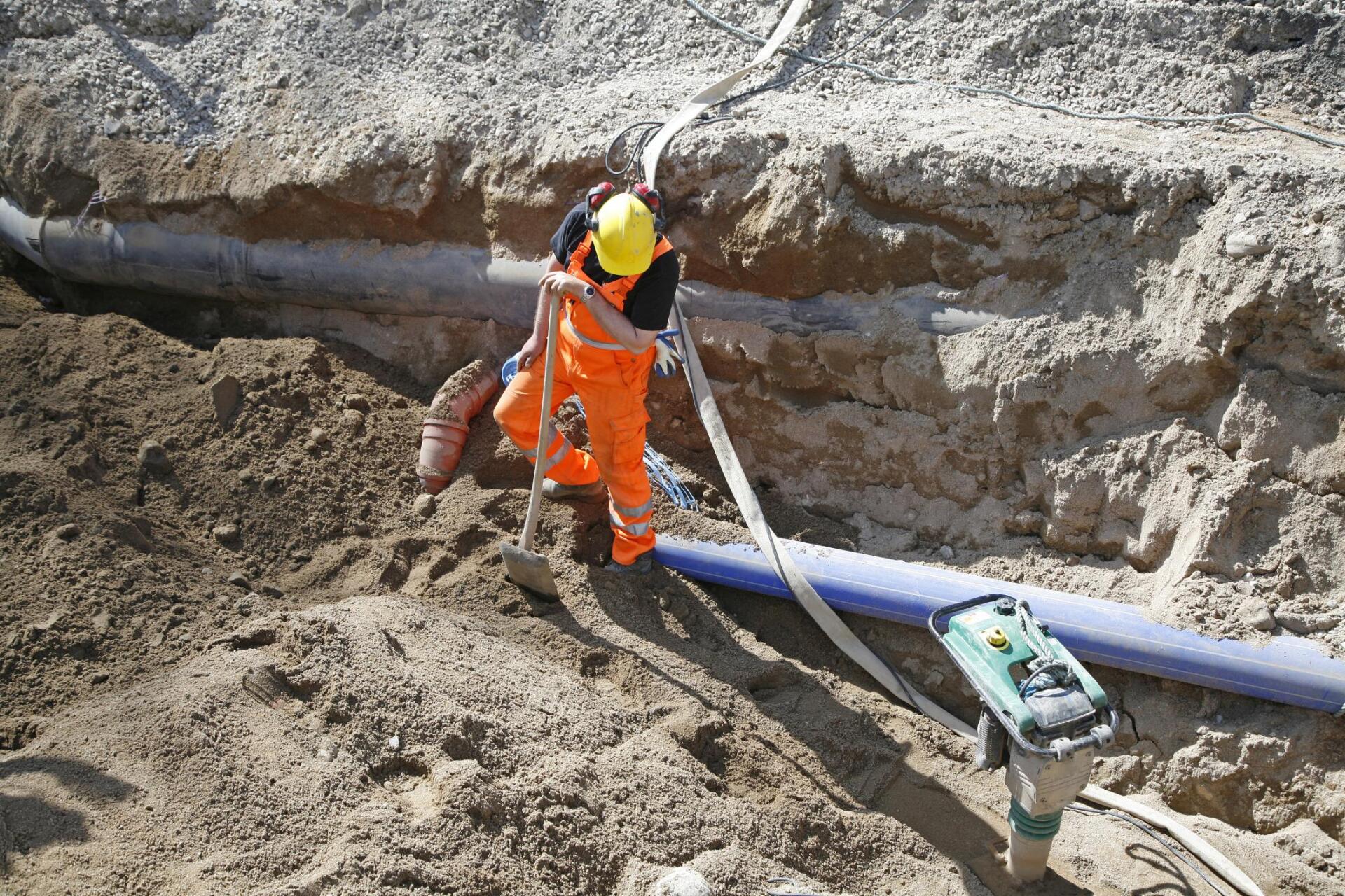a male worker in the site