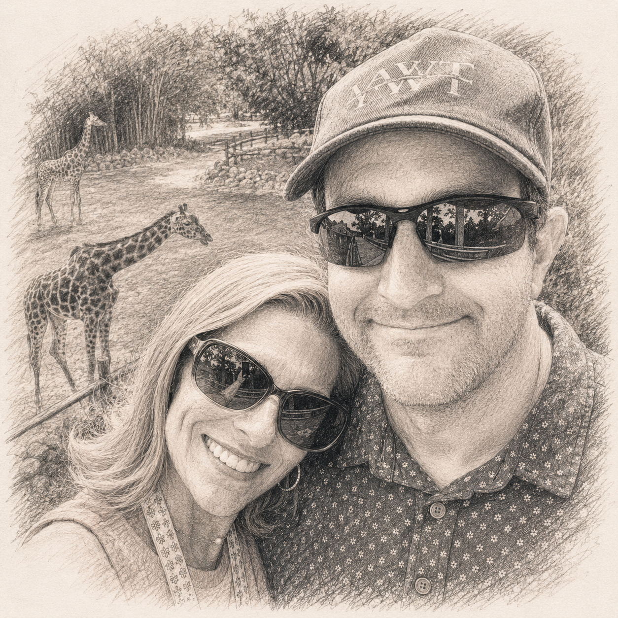 Holly and Jason at the Norfolk Zoo