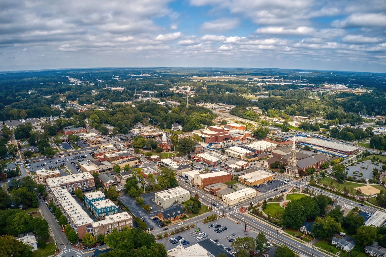 aerial picture of lawrenceville ga