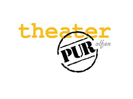 Ein gelb-schwarzes Logo für Theater pur oft
