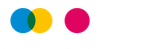 Ein Logo für tls event & messebau mit bunten Kreisen