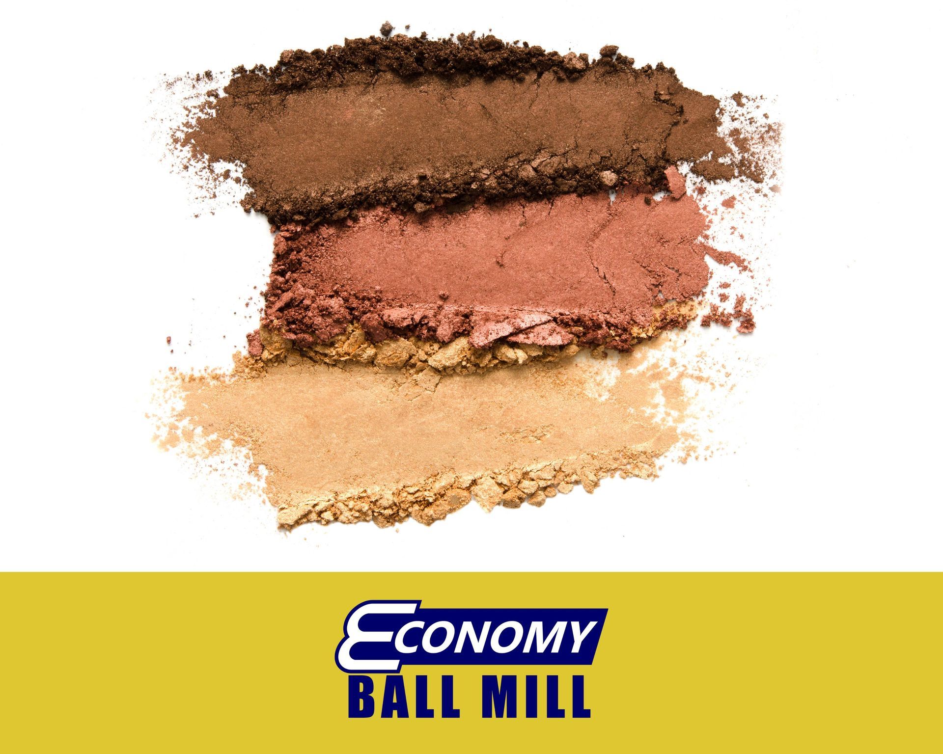 Cosmetic pigments being poured from a small ball mill at Economy Ball Mill near Tollesboro, Kentucky