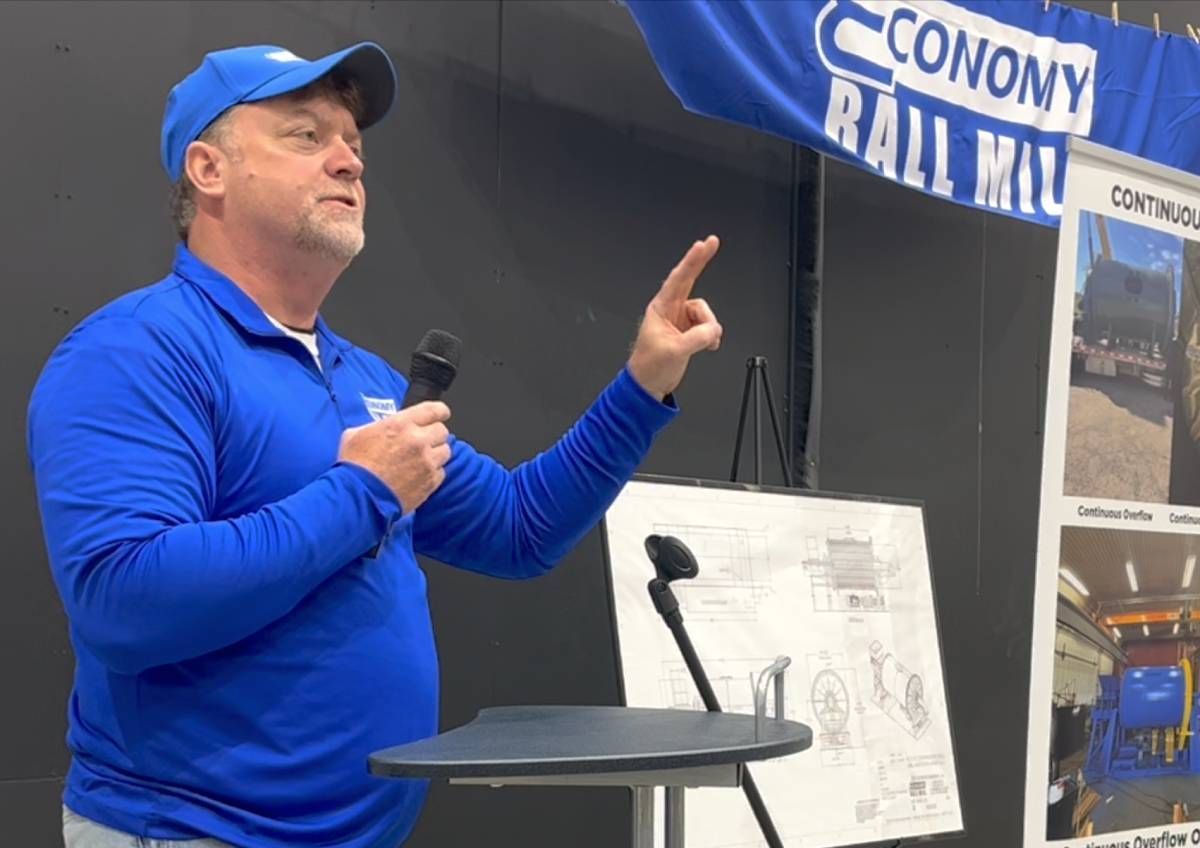 Owner Shane Wallingford speaking at the 2026 regional open house at Economy Ball Mill near Tollesboro, Kentucky (KY).