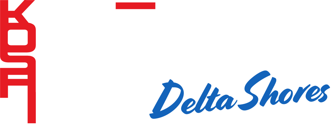 The red KOA logo next to the blue, cursive text