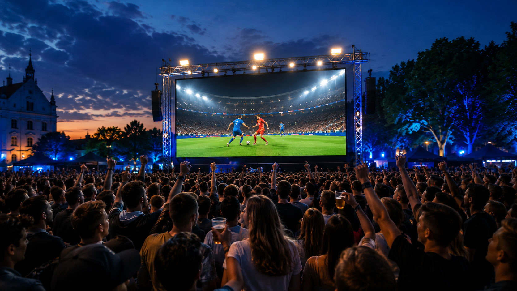LED-Wand für Public Viewing