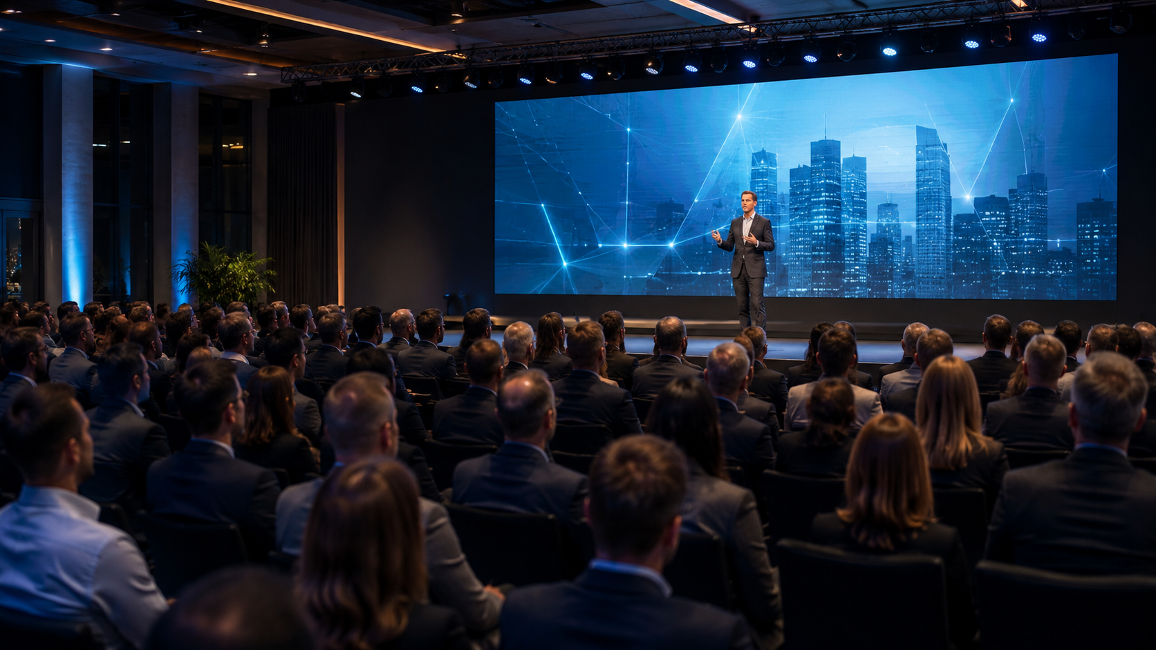 LED-Wand bei Corporate Event