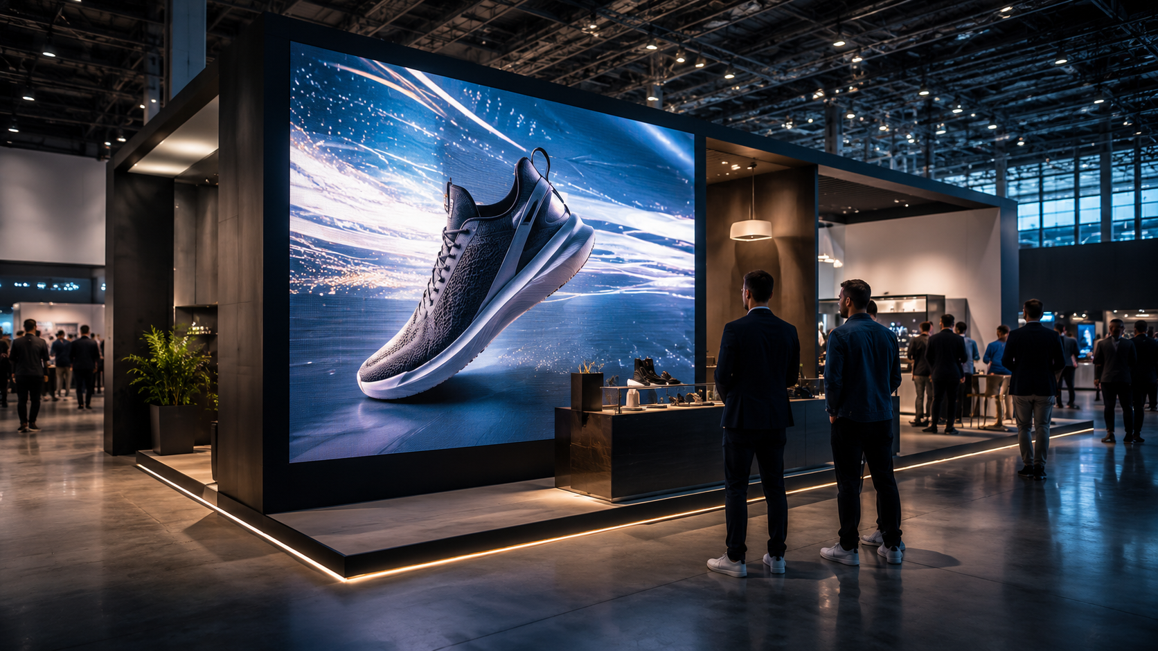 LED-Wand bei Messe oder Promotion