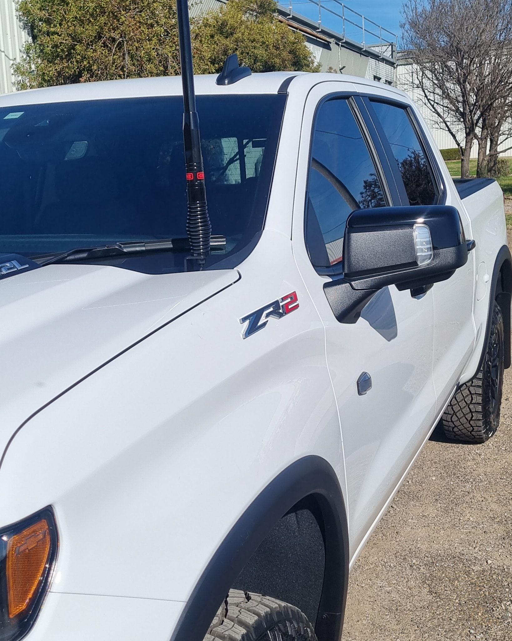 White Pickup Truck with A Black Antenna — Sparky's 4x4 In Taminda, NSW
