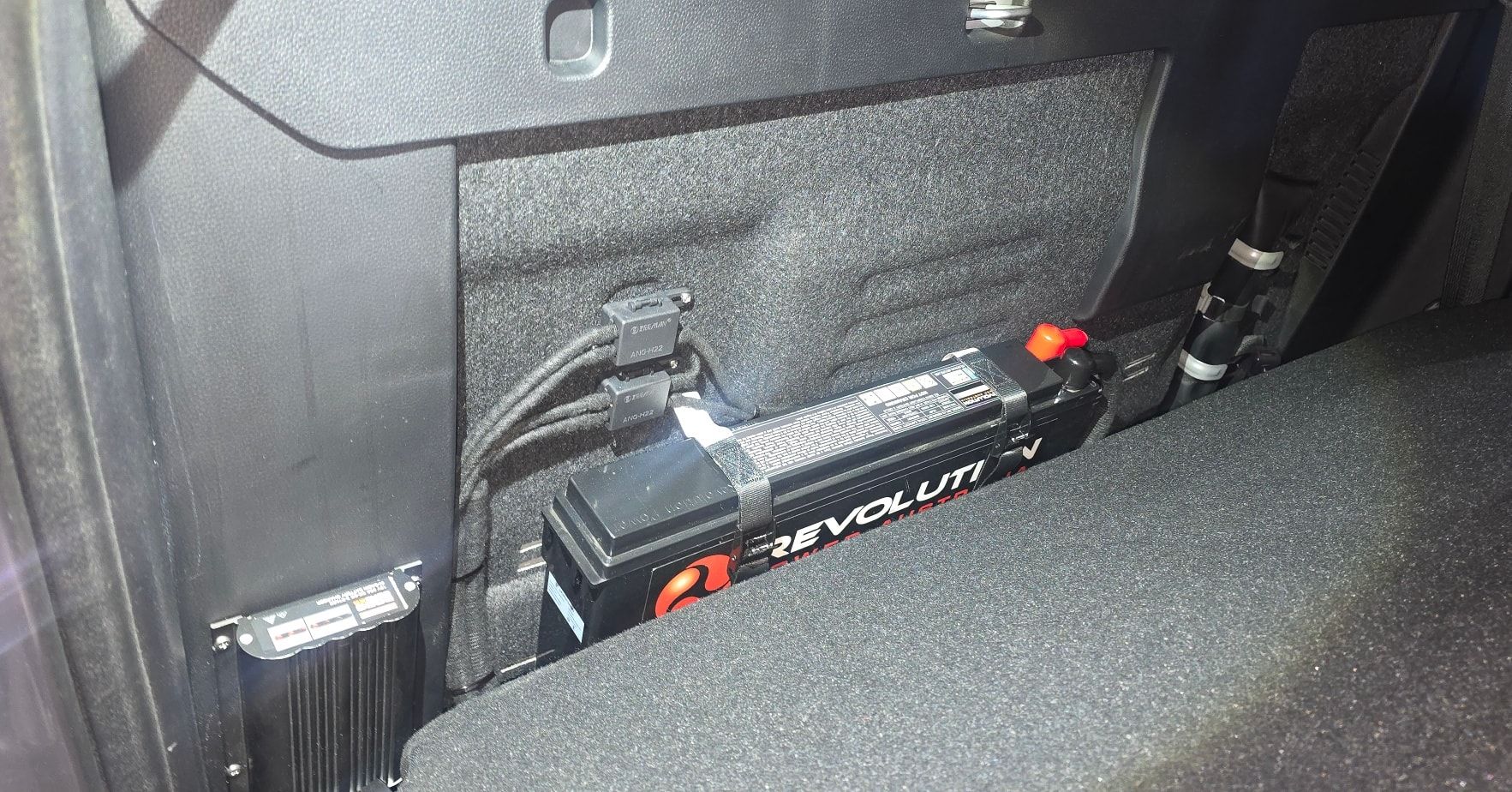 Black Revelum Lithium Battery Installed in A Vehicle — Sparky's 4x4 In Taminda, NSW