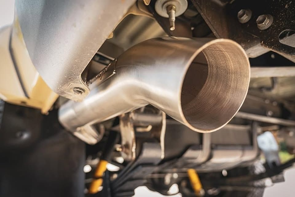 Close-up of a Vehicle Exhaust in Tamworth
