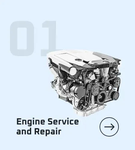 Engine service and repair icon. Car engine illustration with