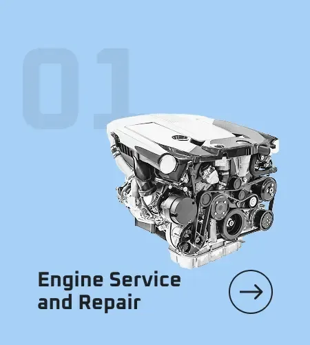 Engine service and repair icon. Car engine illustration with