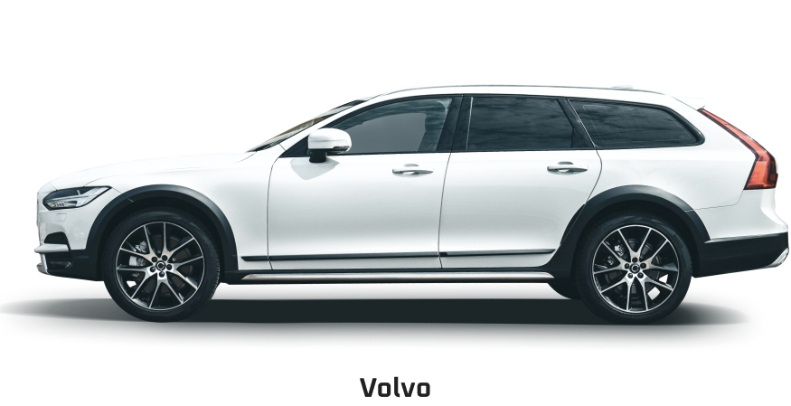 Volvo car pictured sideways | European Plus
