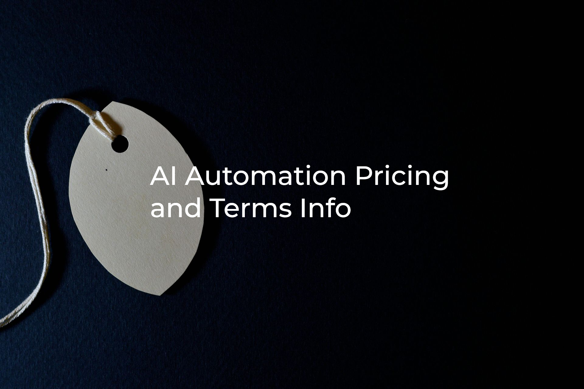 AI Automation Agencies Pricing and Terms