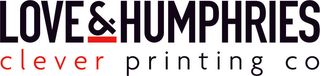 The logo for love & humphries clever printing co.