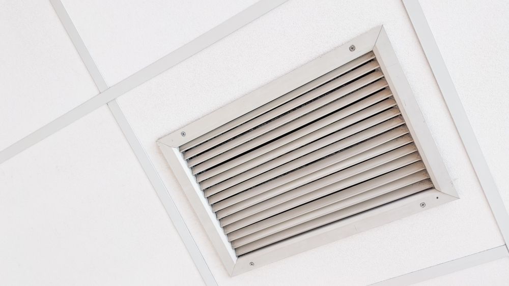 White Ceiling With Rectangular Air Vent — Craig Stewart Electrical in East Wagga Wagga, NSW