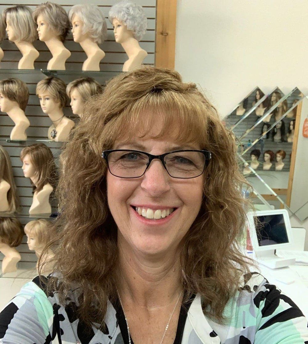 Woman Wearing Medical Wig — New York, NY — Manny Roberts Hair Replacement