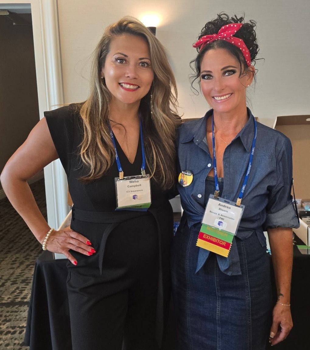 Wella Campbell and Andrea Bloom smiling