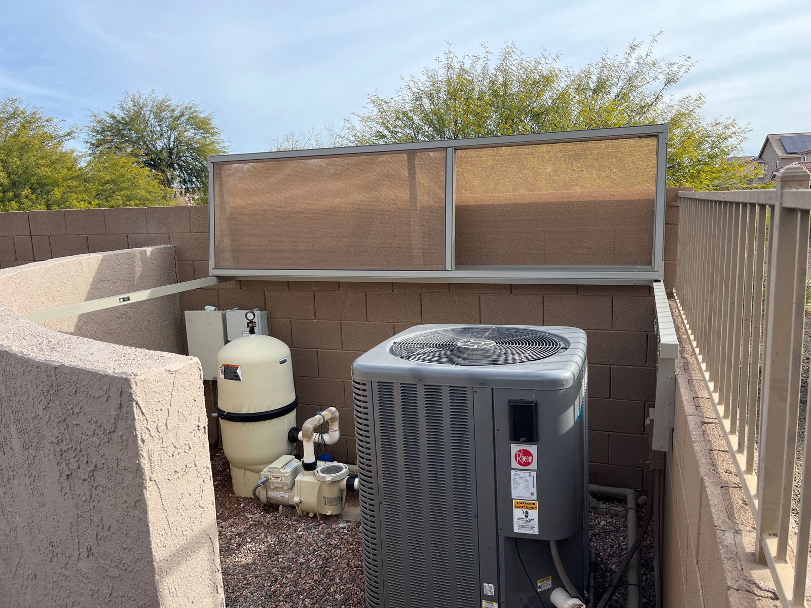 Shades for Pool Equipment Pool Equipment Shades AZ