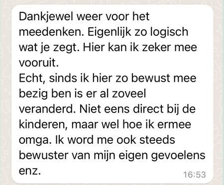 Bericht van een ouder