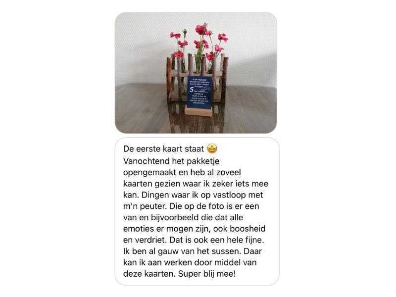 Bericht van een ouder over het kaartendeck