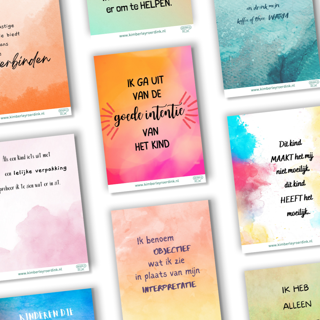 Digitale kaarten Reminders voor Kindprofessionals