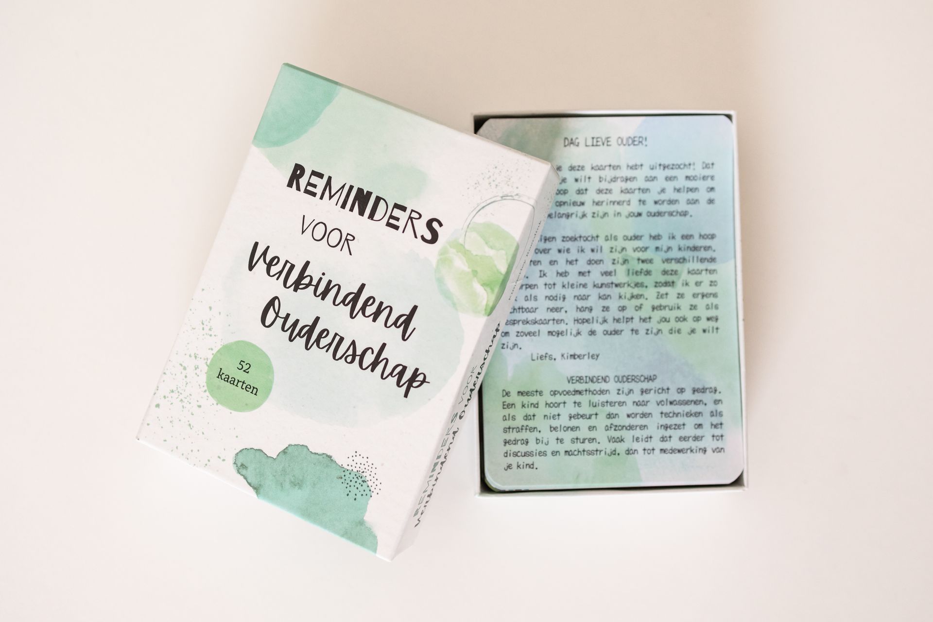 Kaartendeck Reminders voor Verbindend Ouderschap