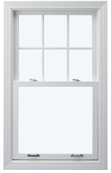 A white window with a white frame and a white background.