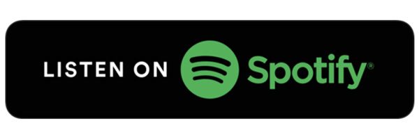 Listen on Spotify logo button with black background and green text/icon