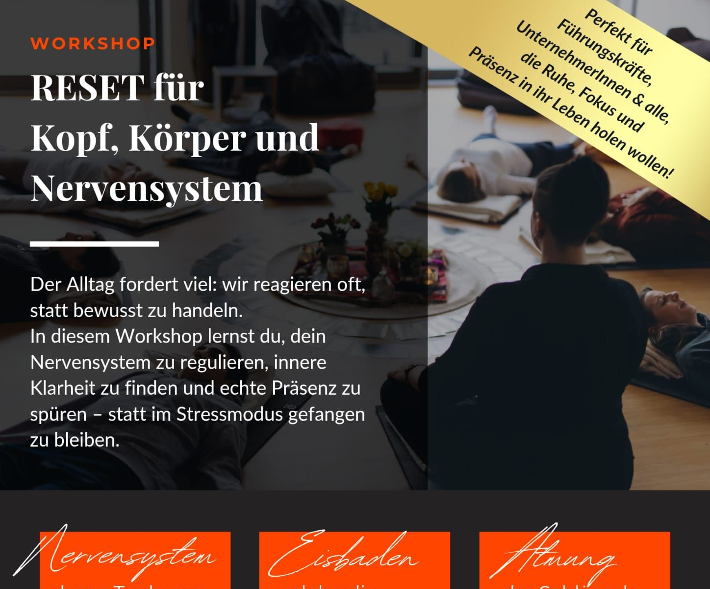 Workshop: RESET für Kopf, Körper und Nervensystem mit Eisbaden und Breathwork. 