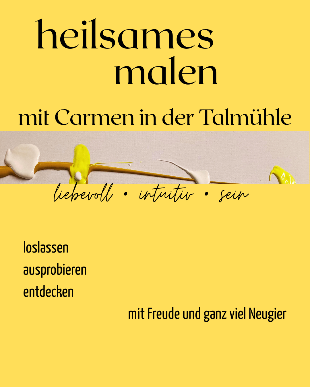 Mal Workshops in kleinen Gruppen mit Carmen & Kunst in Haigerloch