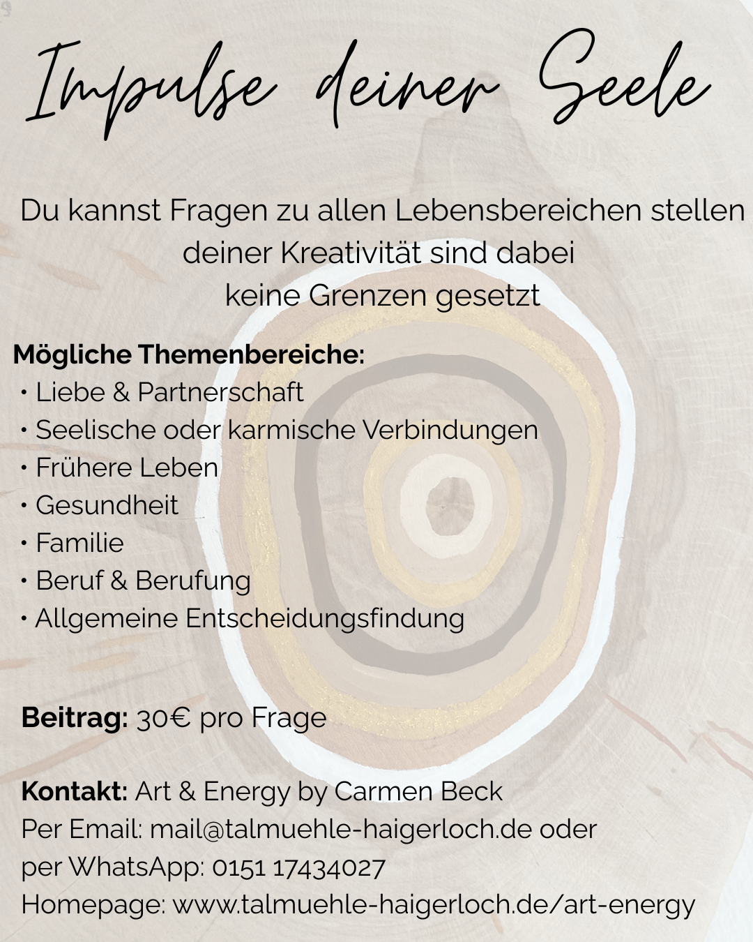 Instanzen Befragung - Heilarbeit - Energiearbeit von Carmen Beck in Haigerloch