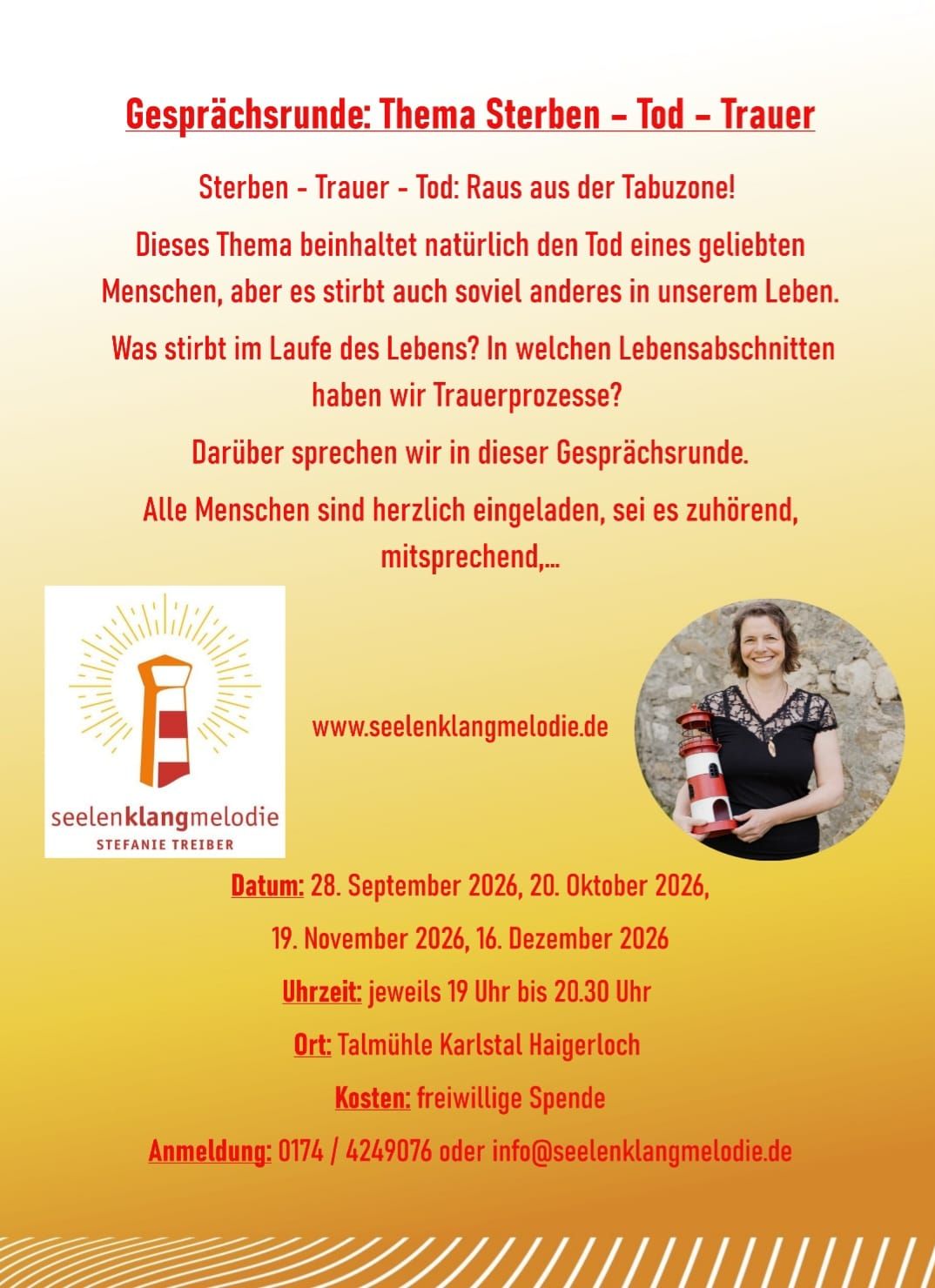 Yoga und Energie im Seminarraum Talmühle 