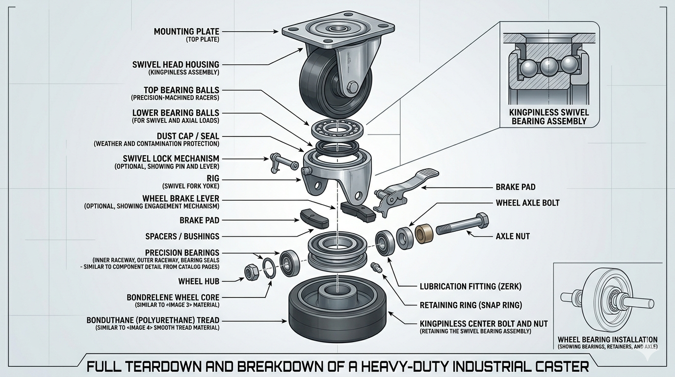 caster component teardown