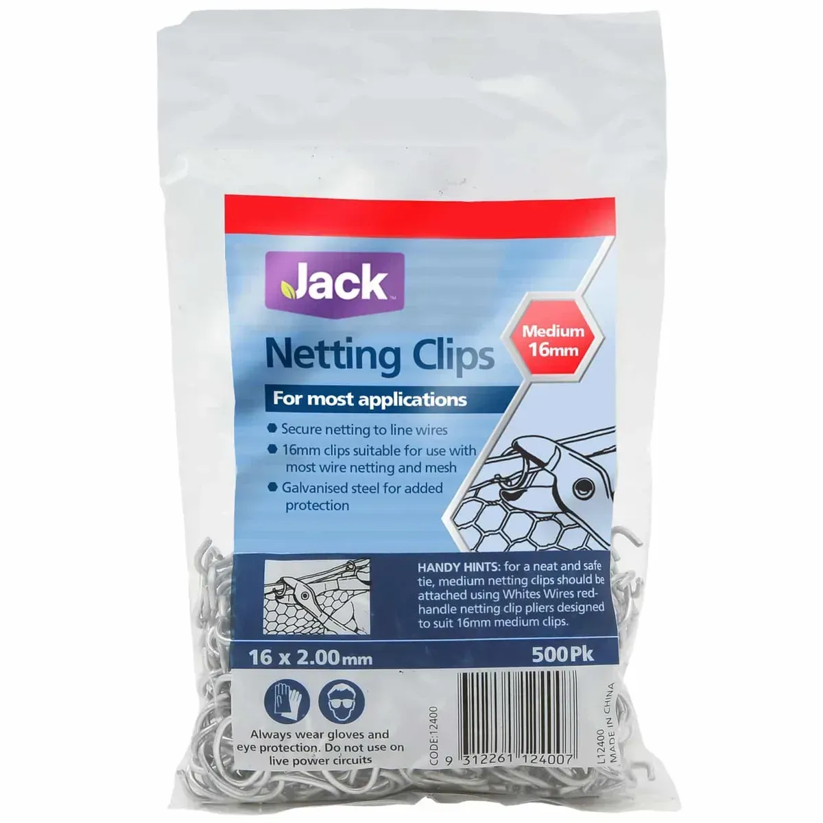 Netting Clips - 16mm Pk500